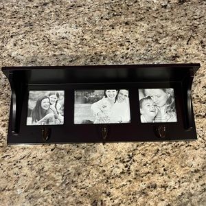 Entryway shelf in espresso